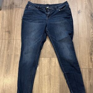 Jennifer Lopez Dark Indigo Skinny Jeans